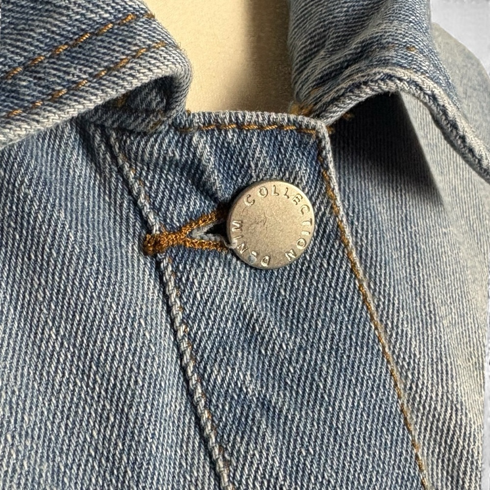 Ci Sono Light Blue Denim Jacket with Retro Nashville Graphic - Picture 5 of 9